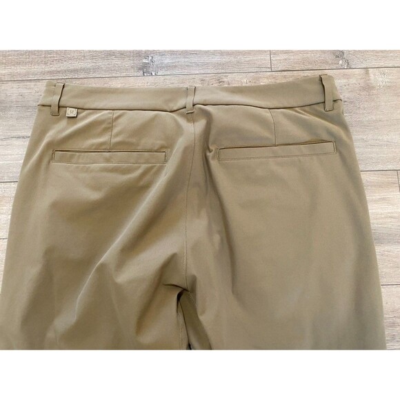 Lululemon ABC Mens 33X30 Slim Warpstreme Golf Casual Stretch Pants Beige - Picture 7 of 9